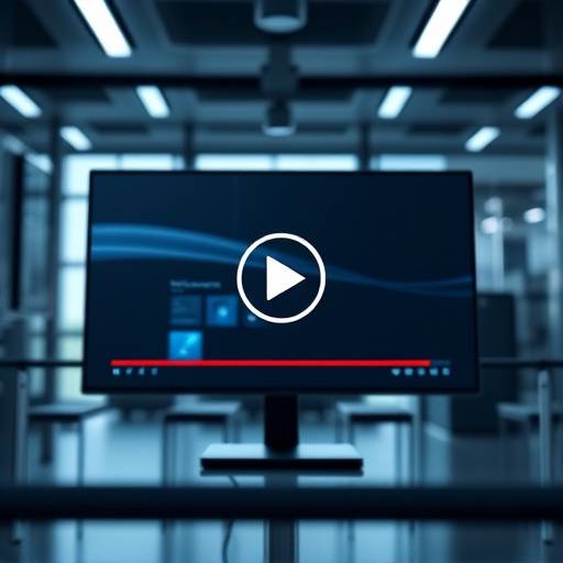 Screenshot of a marketing video for a tech product